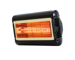 Terasų šildytuvas Sorrento IP (1.5kW, juodos spalvos, aukso sp. reflektorius)