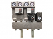 Modulinė 2 kontūrų sistema 3/4" (UK ir MK) su siurbliais, skirstytuvu ir hidrauliniu indu