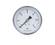 Manometras RF63 (6 bar, 1/4", ašinis)