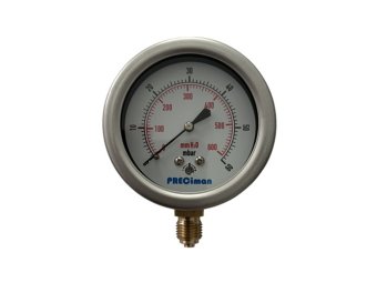 Manometras dujoms PRECIman D63 0/+60 mbar (nerūd.pl., G1/4)