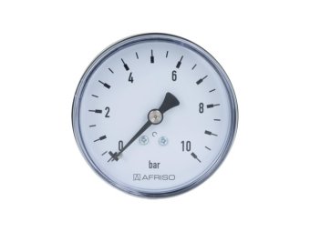 Manometras RF63 (10 bar, 1/4", ašinis)