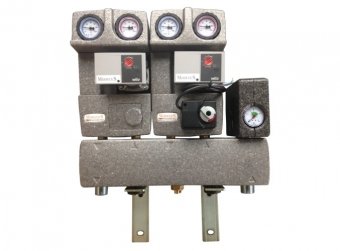 Modulinė 2 kontūrų sistema 3/4" (UK ir MK) su siurbliais, skirstytuvu ir hidrauliniu indu